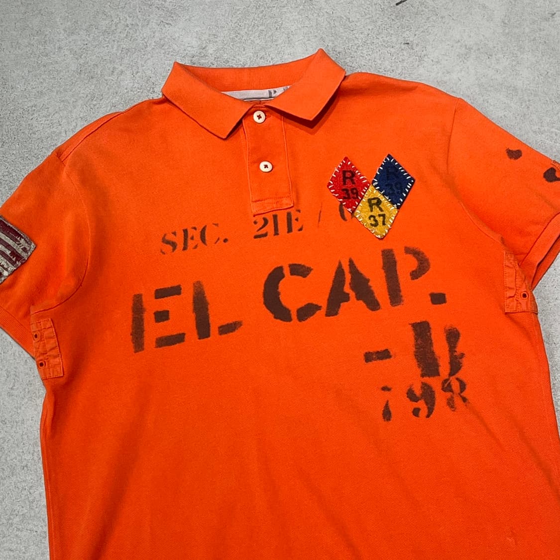 폴로 랄프로렌 성조기 패치 카라반팔티 s10297 상품이미지3