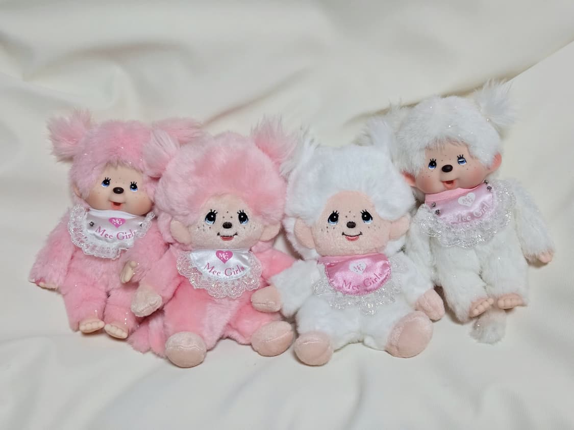 몬치치 미걸 봉제인형 ( 핑크. 화이트) 상품이미지1