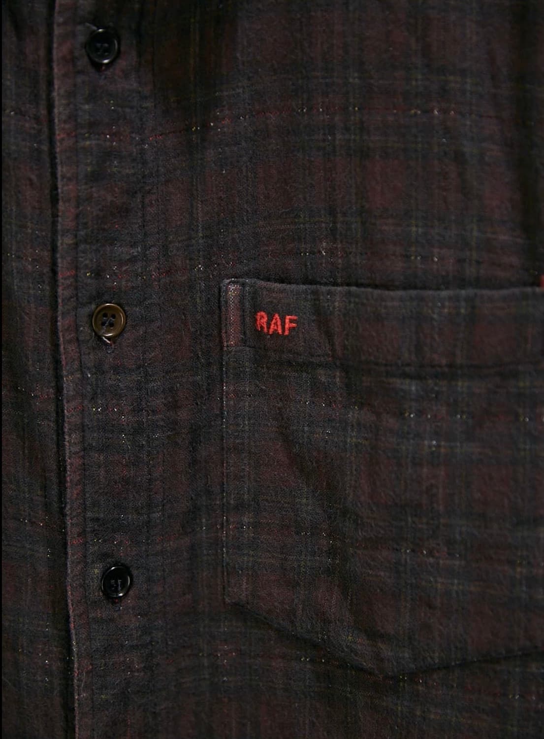 라프시몬스 체크 셔츠 상품이미지4