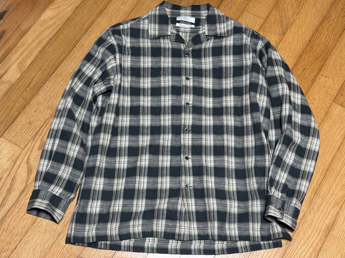 [1]아워셀브스 빈티지 체크셔츠 자켓 블랙 상품이미지1