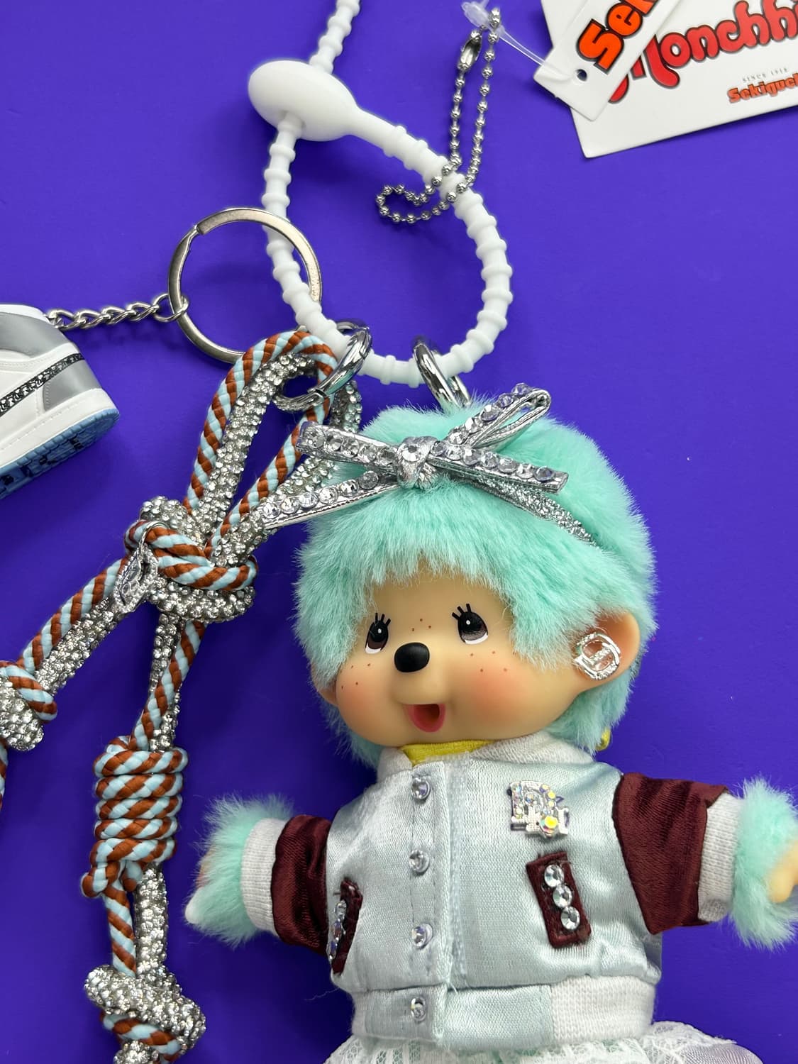 (65) ✨💚정품몬치치커스텀 민트 퍼 리본 스타일 상품이미지3