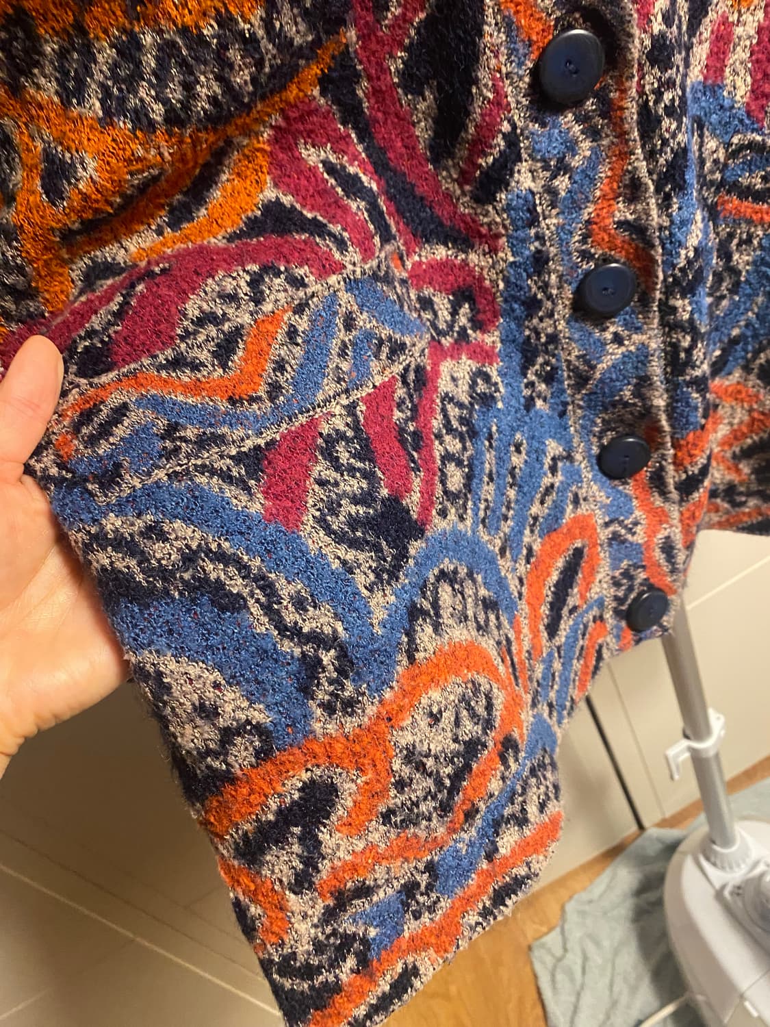 미쏘니 스포츠 패턴 가디건 상품이미지6