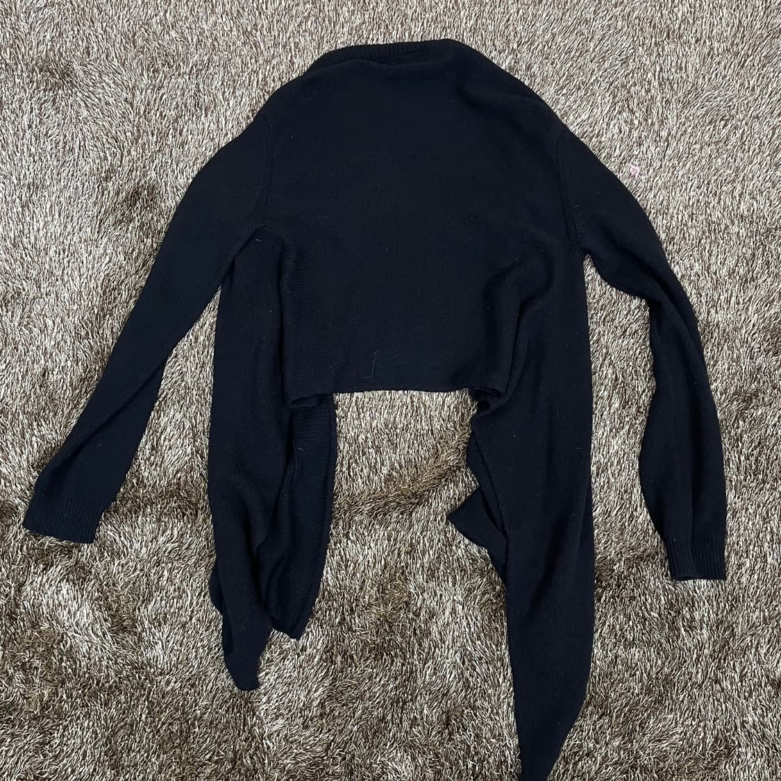 마시모두띠 Massimo Dutti 블랙 롱 드레이프 가디건 L 상품이미지5