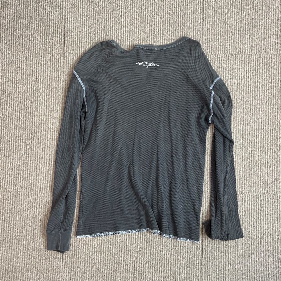 LA 빈티지샵 90s 바이커 써멀 롱슬리브 와플 티셔츠 상품이미지3