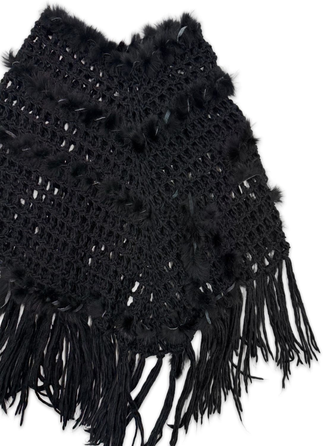 빈티지 블랙 니트 레이어드 스커트 상품이미지3