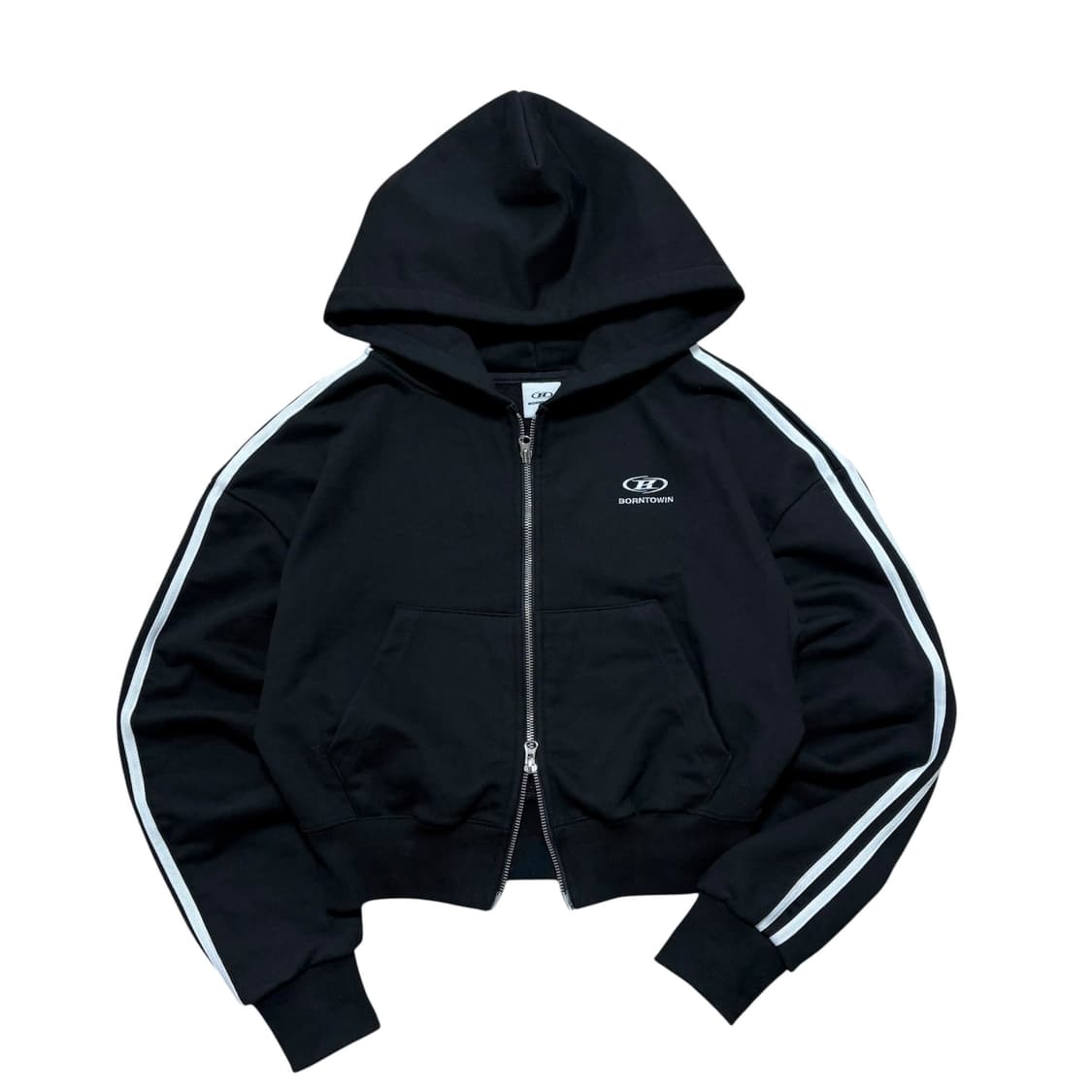 본투윈 크롭 후드집업 상품이미지1