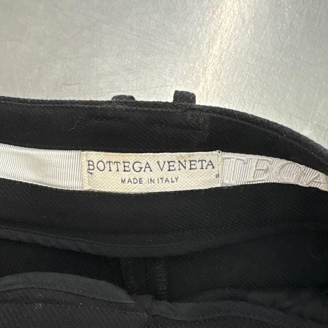 보테가베네타 블랙 와이드 슬랙스 팬츠 32in 상품이미지4