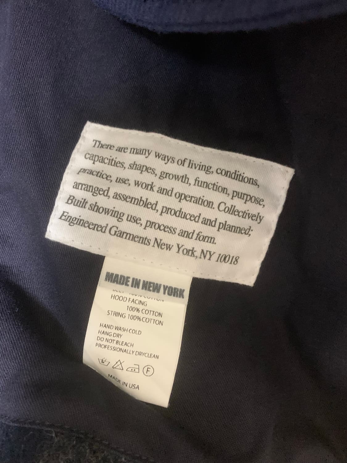 엔지니어드 가먼츠 엔가 빅체크 후드 피쉬테일 코트 needles 네펜더스 상품이미지8