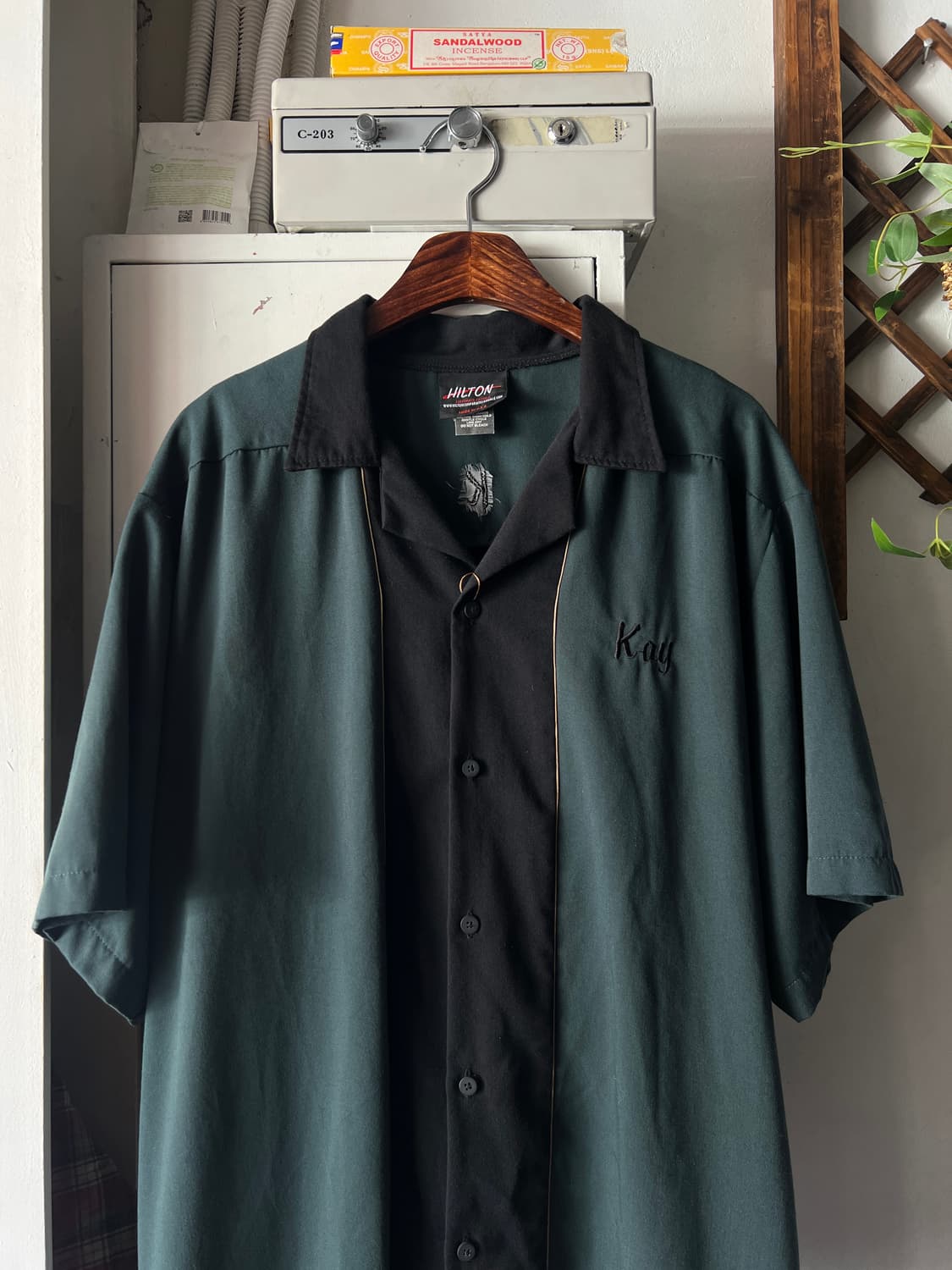 [XL]90's Made in USA 레이온 볼링 셔츠 상품이미지2