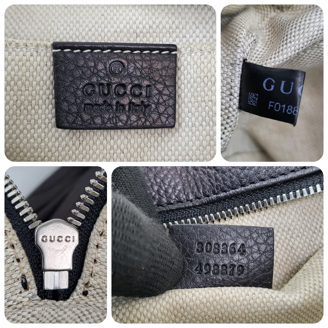 정품 구찌 소호 스터드 레더 디스코백  상품이미지8