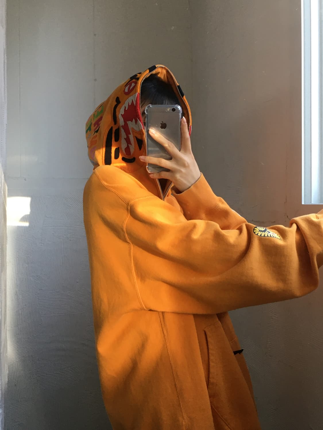 Bape 베이프 오렌지 타이거 샤크 풀 집업 상품이미지2