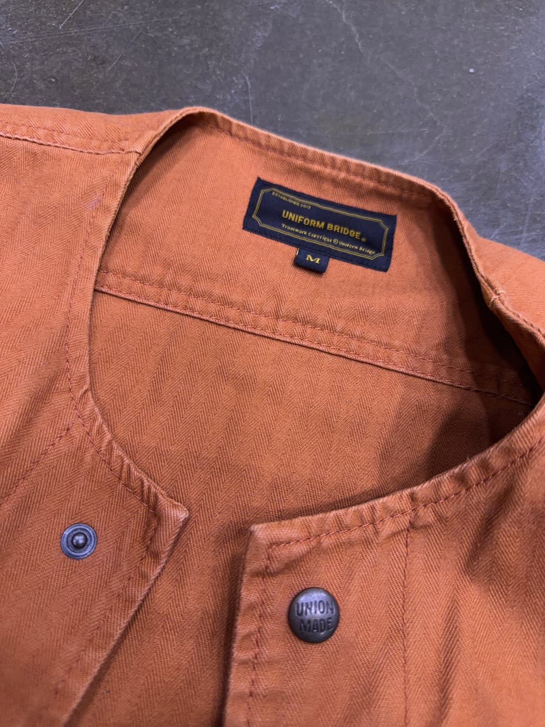 유니폼브릿지 정글 퍼티그 자켓 오렌지 M 상품이미지9
