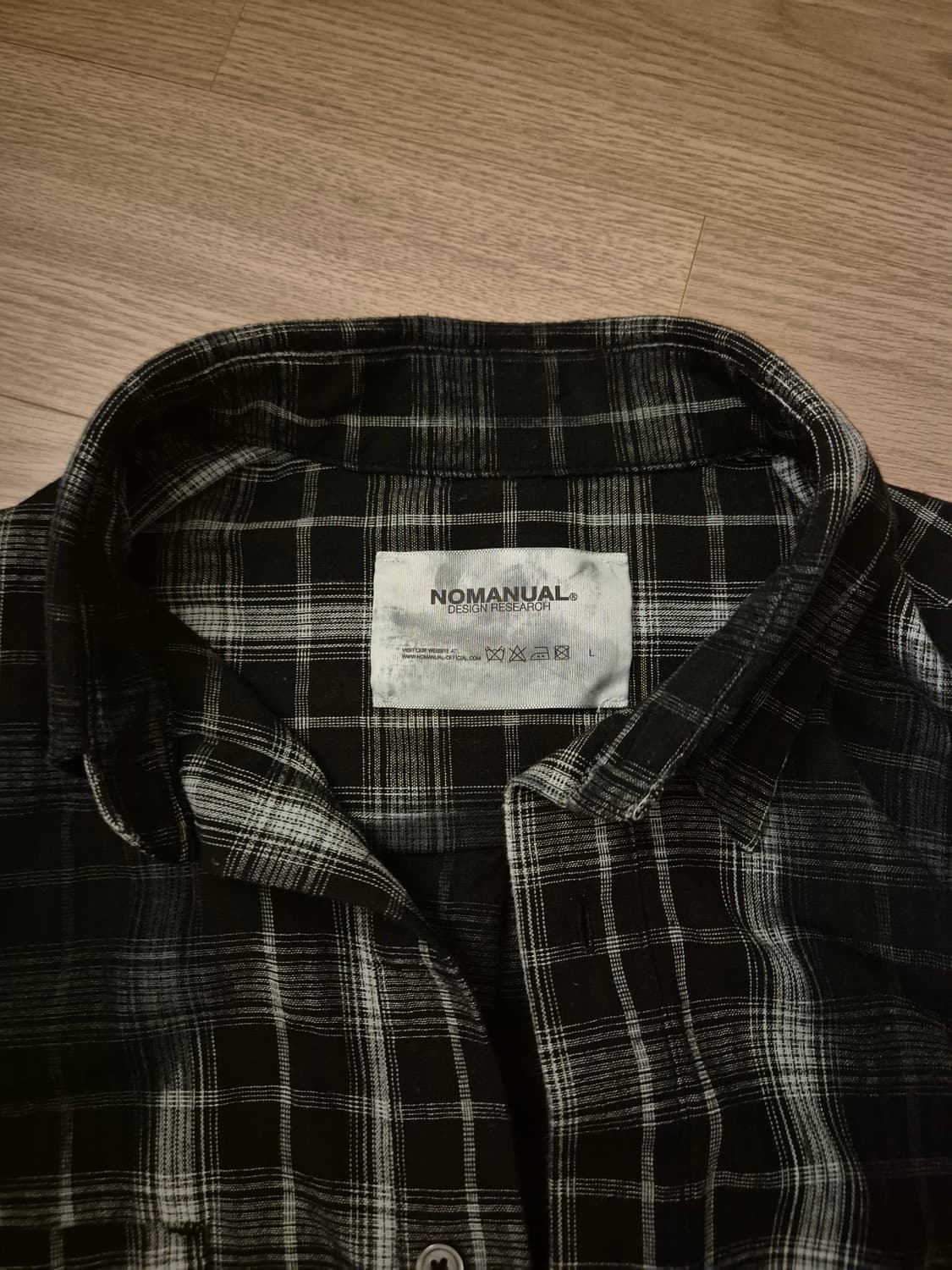노매뉴얼 체크셔츠 L 상품이미지2