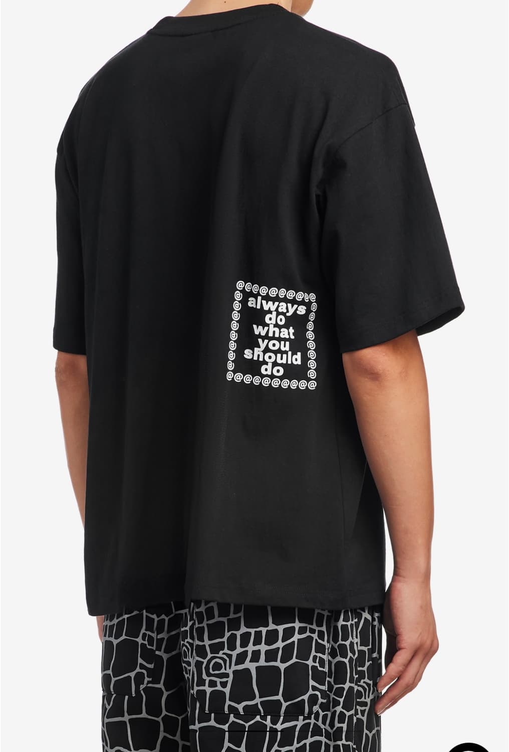 alwaysdowhatyoushoulddo 반팔 블랙 상품이미지2