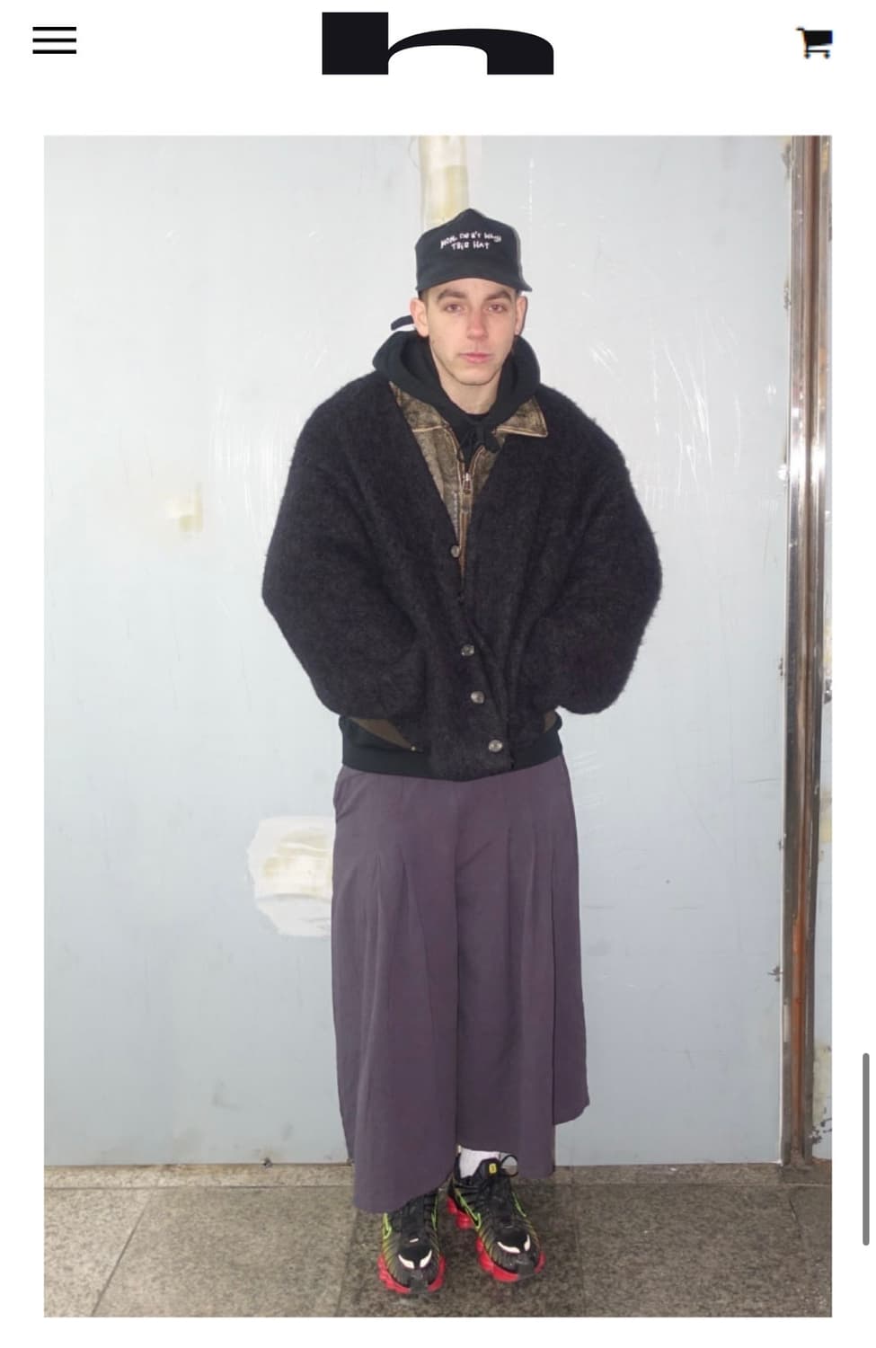 홈리스 알파카모헤어 가디건 상품이미지5