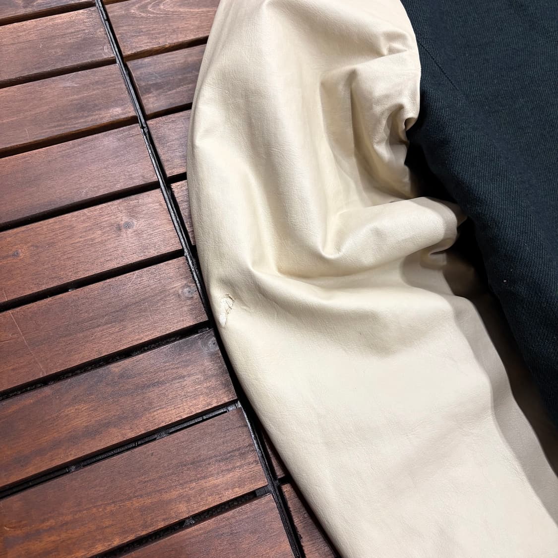 (L) MLB 뉴욕 양키스 레더암 누빔 바시티 자켓 상품이미지5