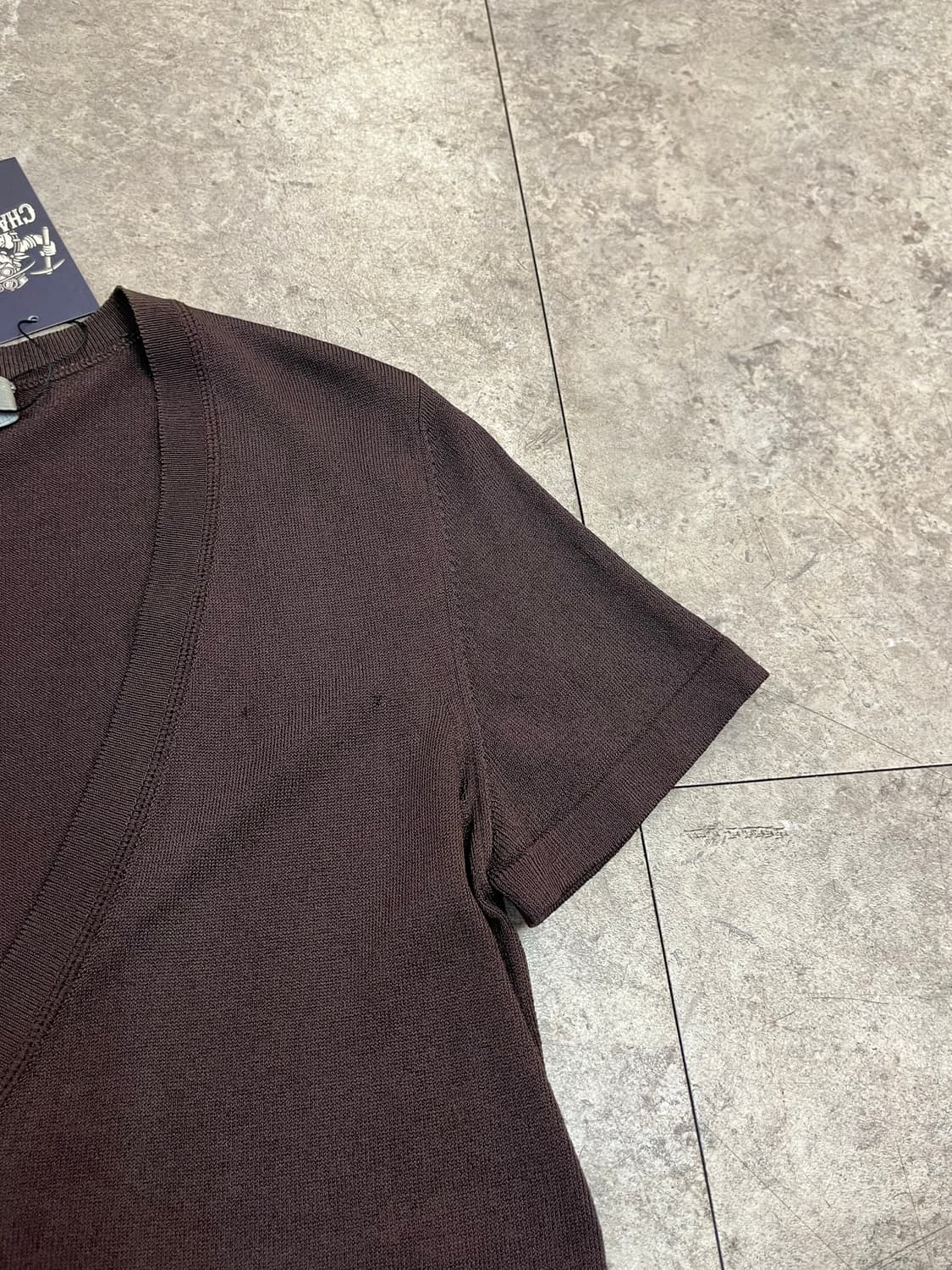 막스마라 반팔 가디건 브라운 M #csz2845 상품이미지7