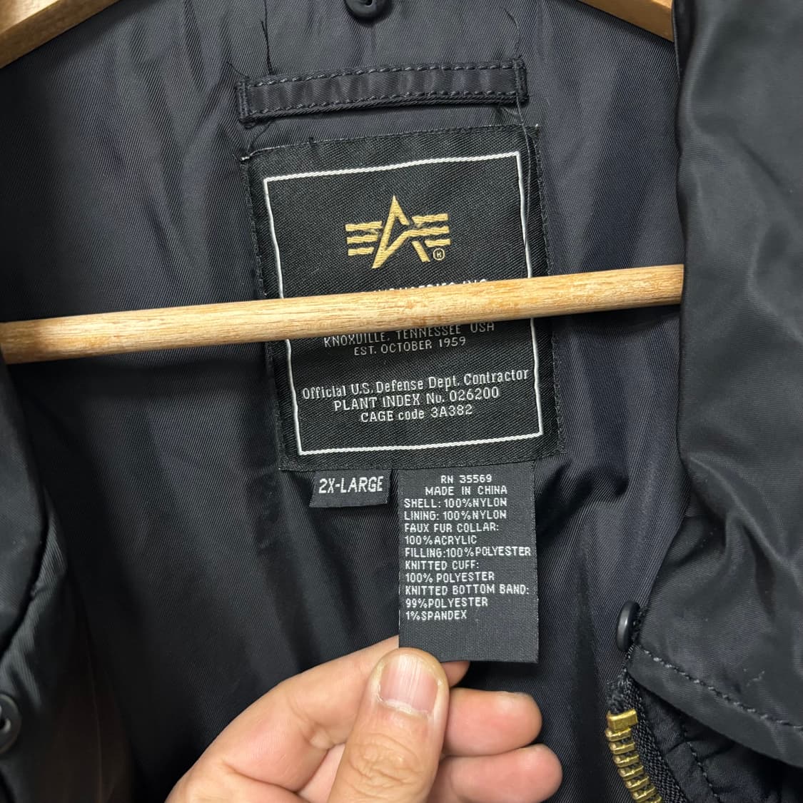 알파인더스트리 블랙 항공 점퍼 상품이미지6