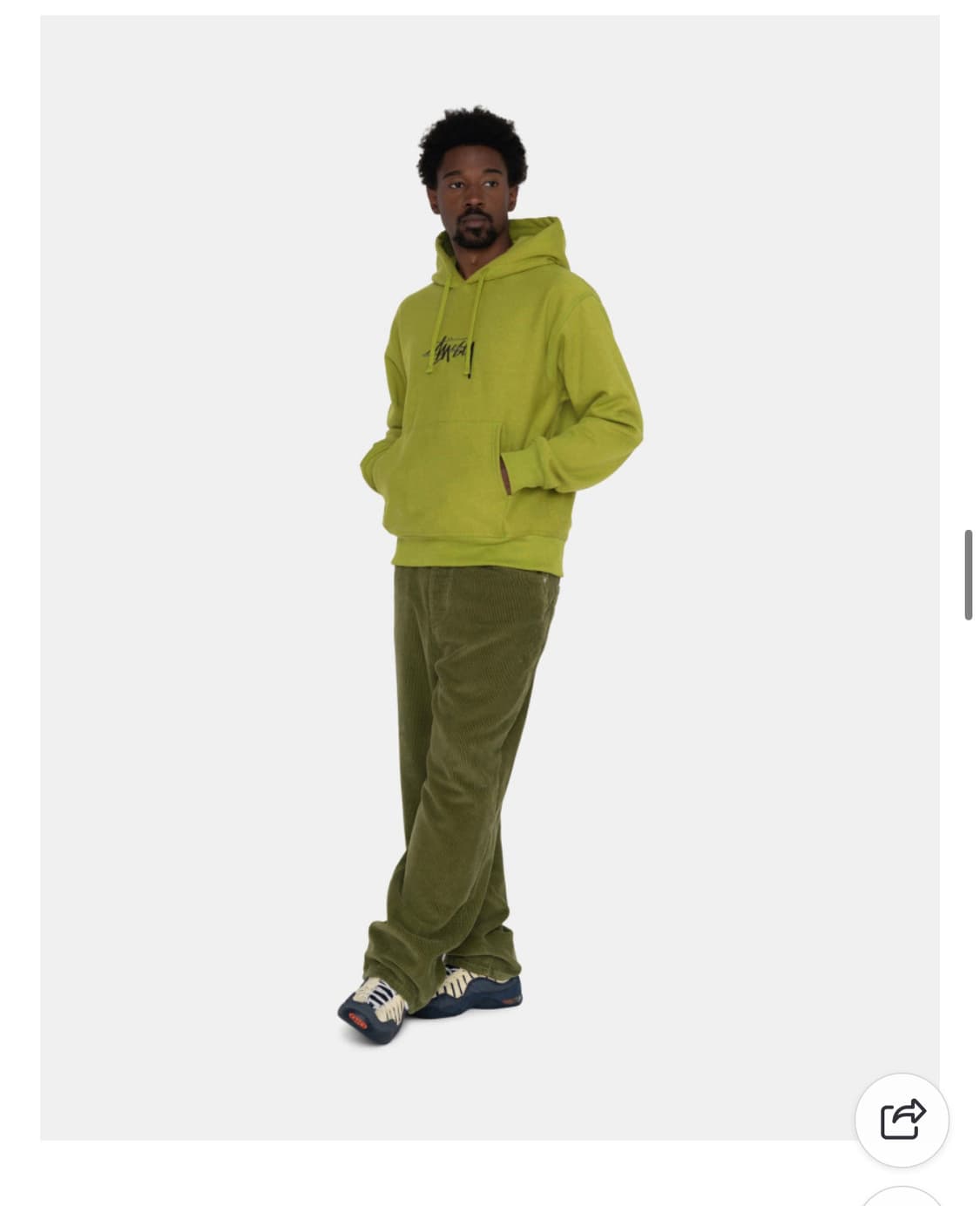 스투시 스탁로고 moss XL 상품이미지1