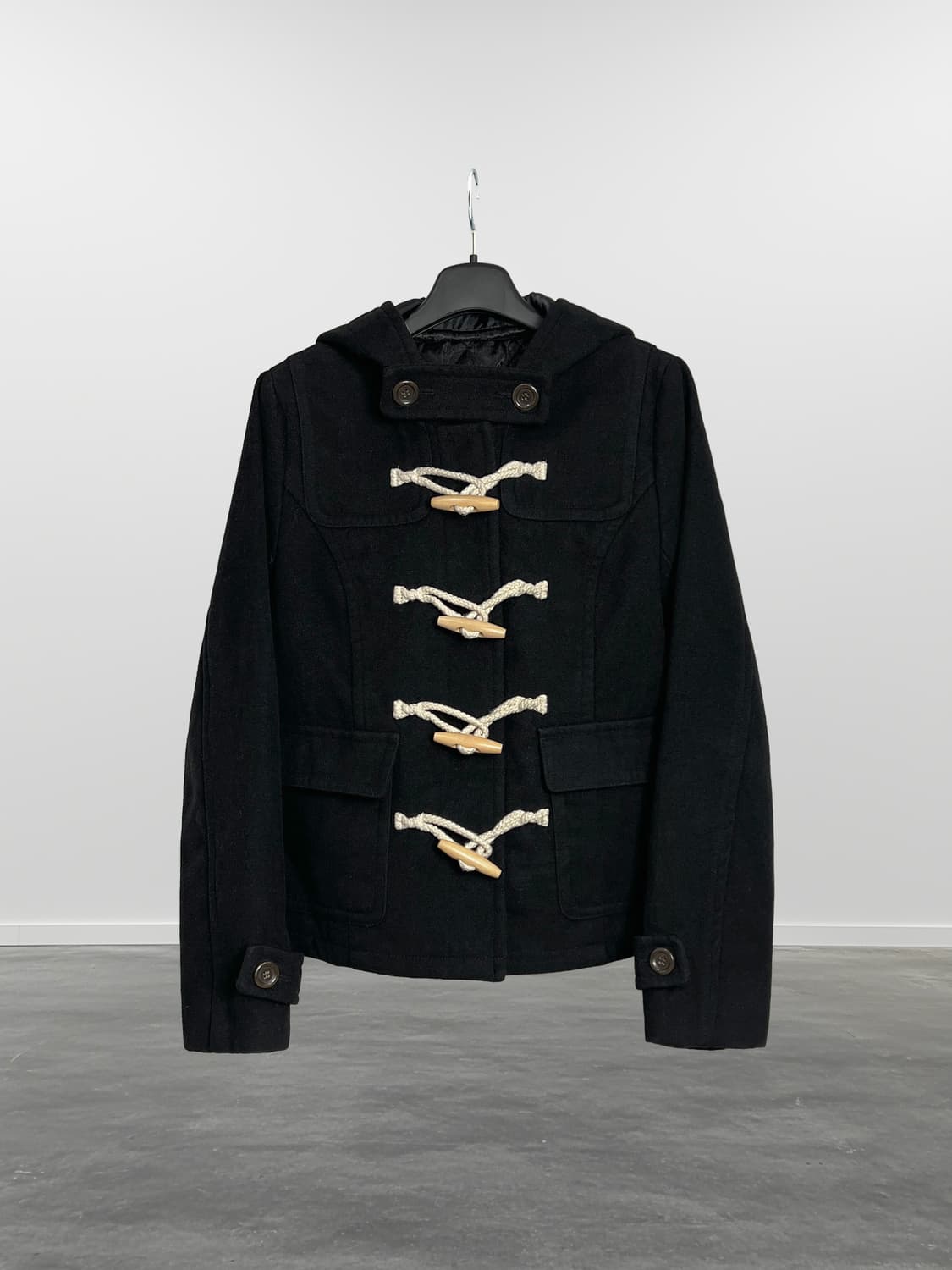 LIVIN ALONE 후드 더플 코트  상품이미지1