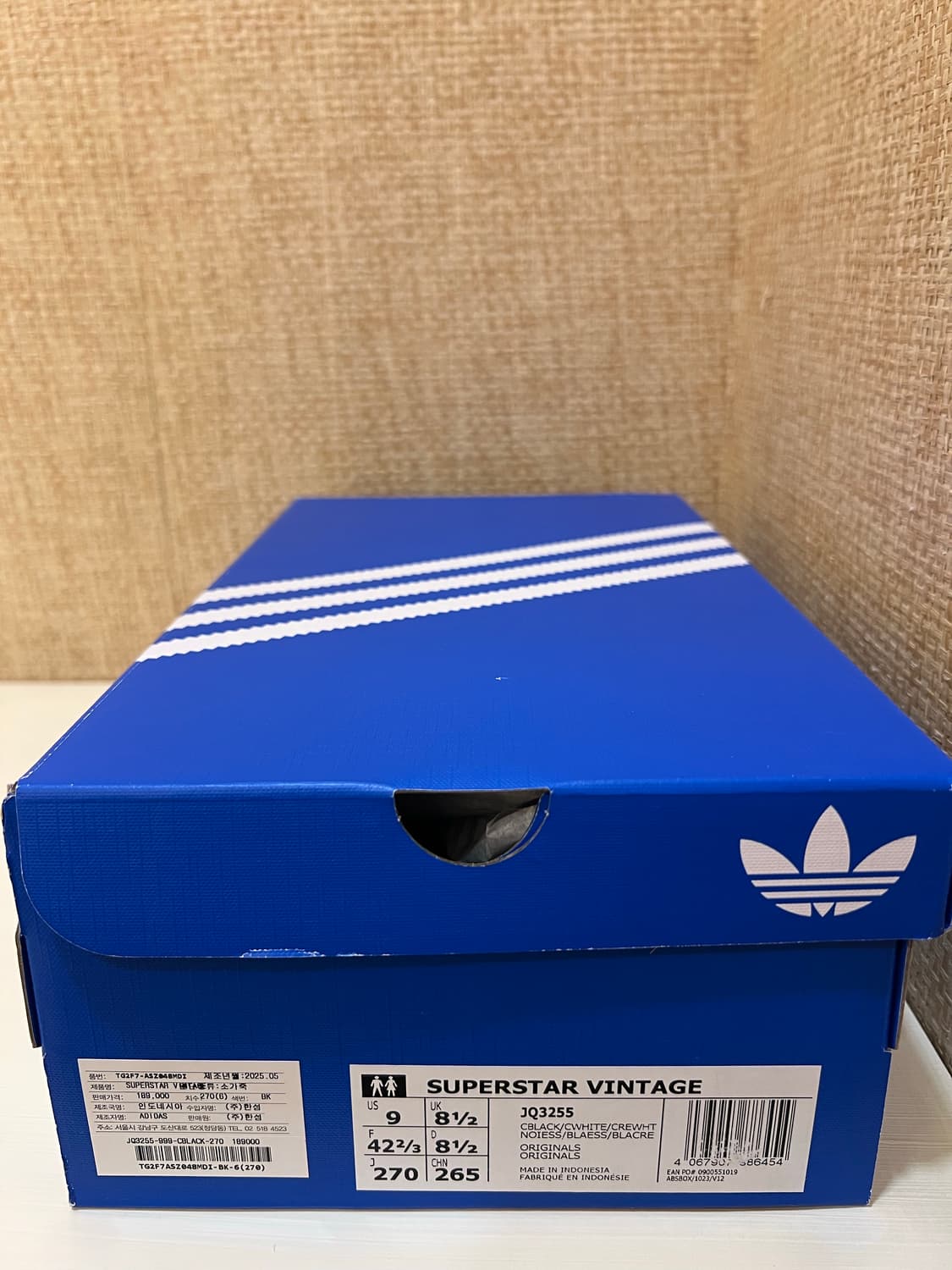 아디다스 슈퍼스타 빈티지 코어 블랙 코어 화이트 상품이미지3