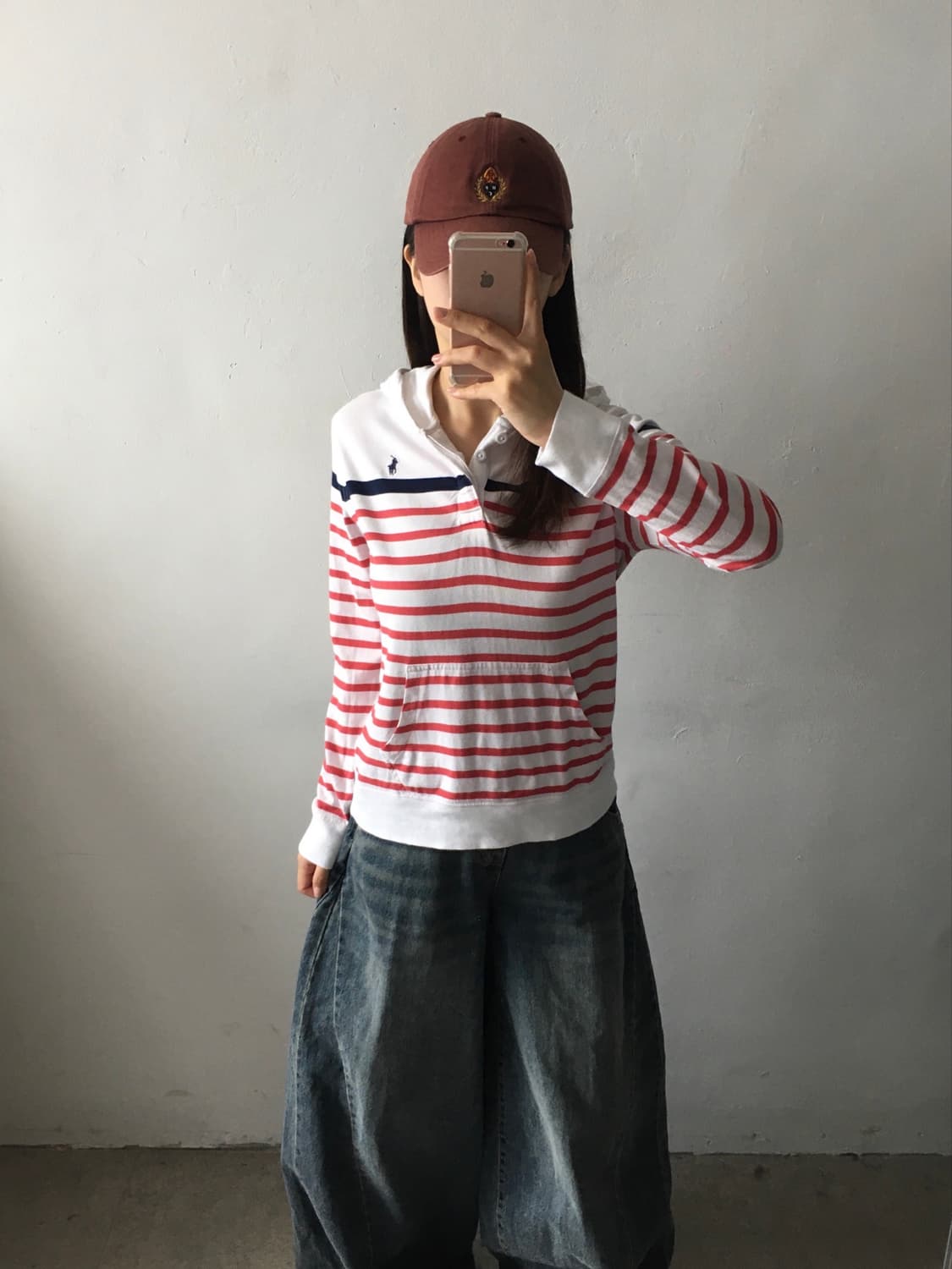 폴로 랄프로렌 스트라이프 후드티 상품이미지1
