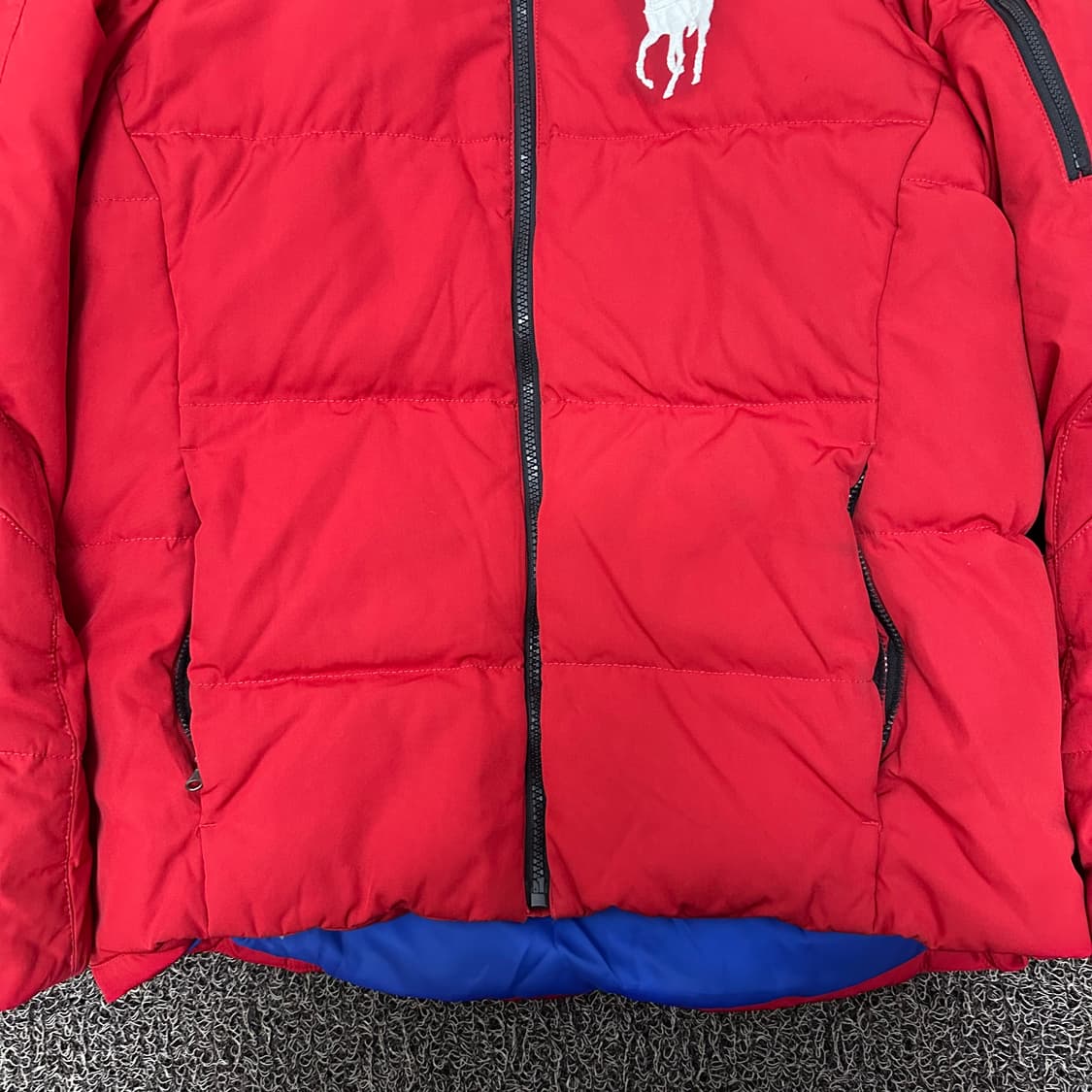 POLO 폴로 랄프로렌 빅포니 여성 다운 패딩 레드 XL 상품이미지3