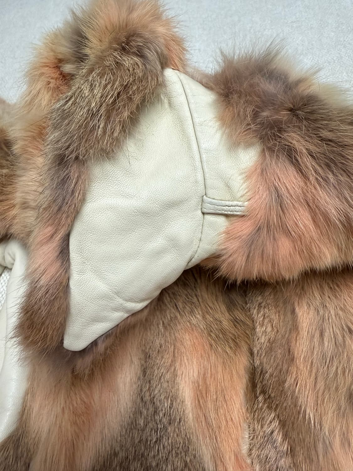 rabbit fur leather jacket 상품이미지4