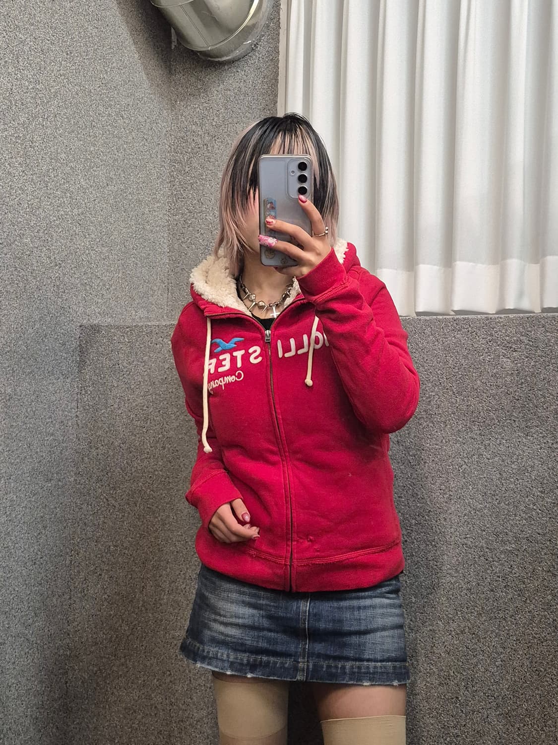 HOLLISTER RED HOODIE ZIPUP  상품이미지1