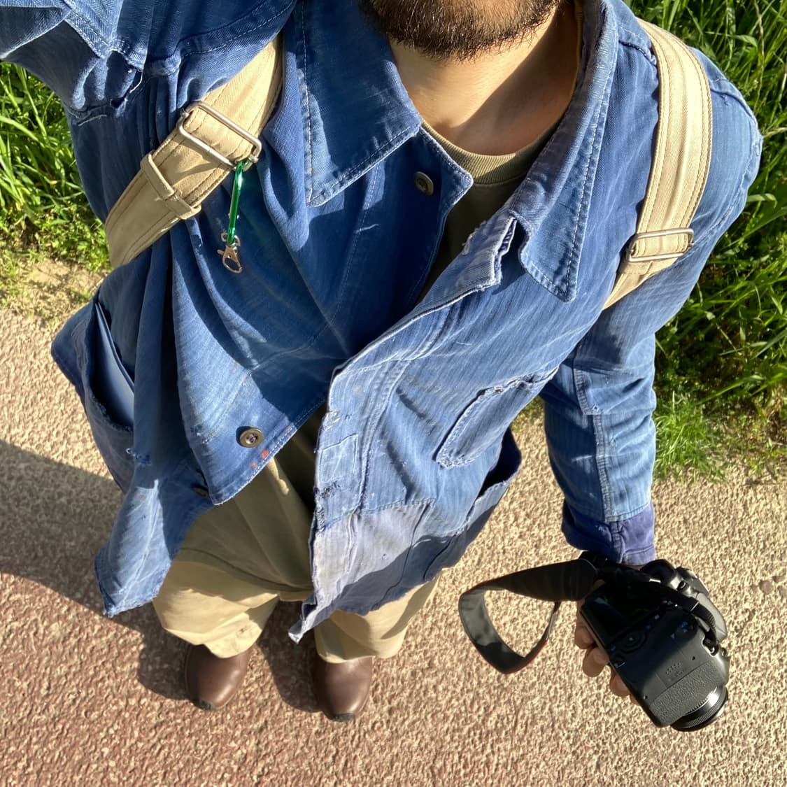 프렌치 워크자켓 hbt 원단 (70s) 상품이미지10