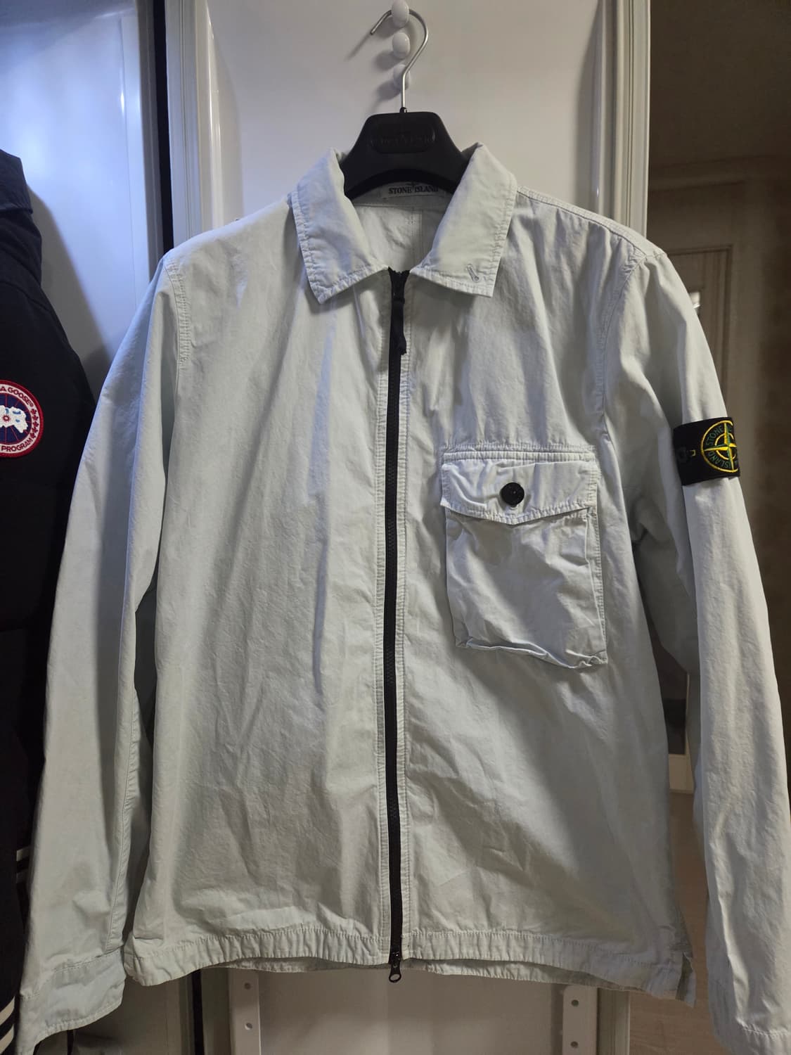 [미착용]스톤아일랜드 코튼 캔버스 올드이펙트 셔츠자켓 상품이미지4