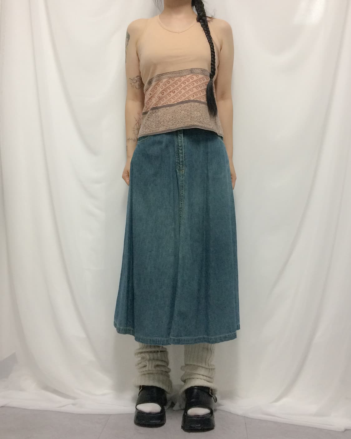 ethnic printing back line point sleevlel 상품이미지4
