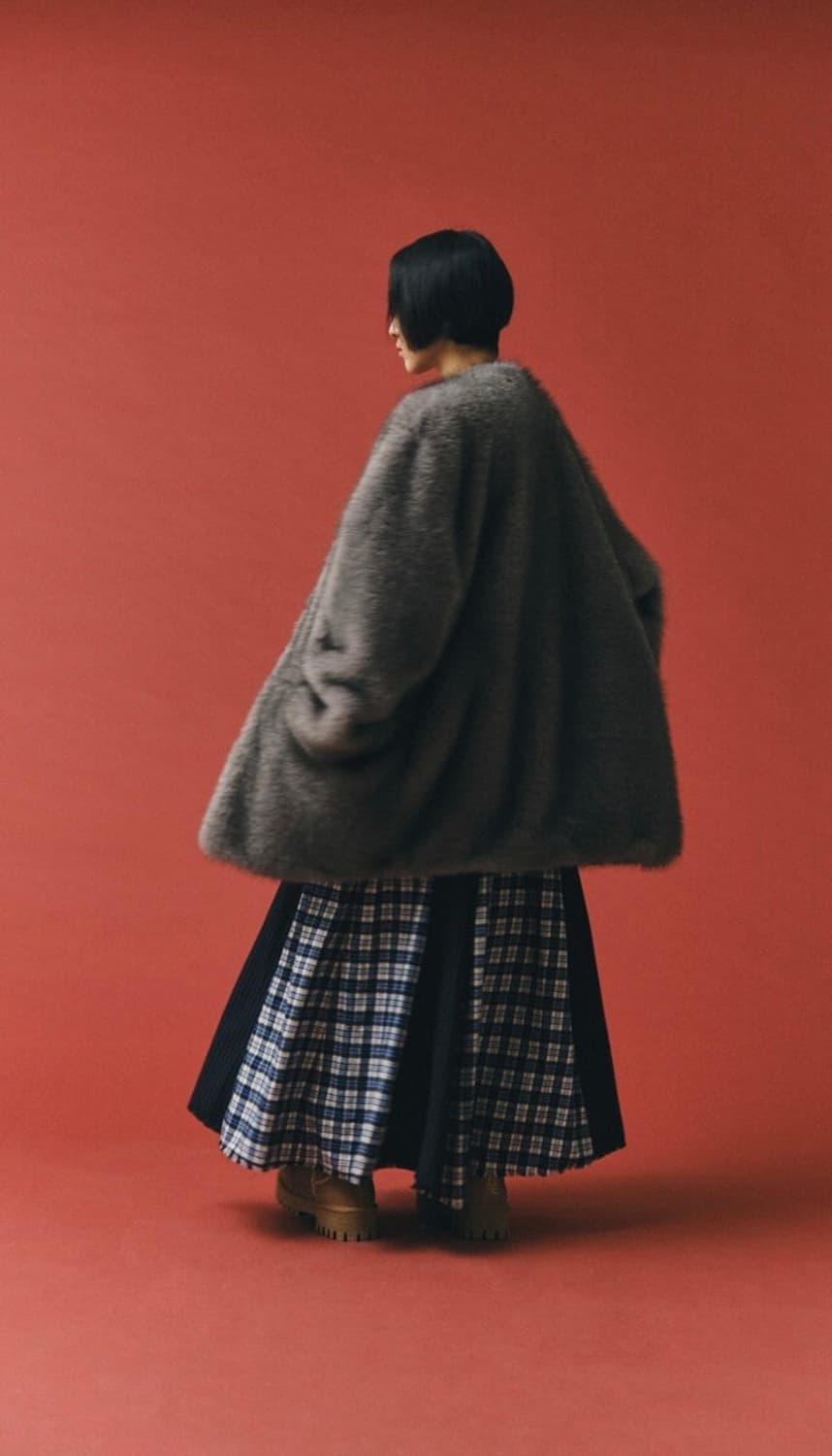 PLZPROJECT MIDDLE FUR JACKET, GRAY 상품이미지3