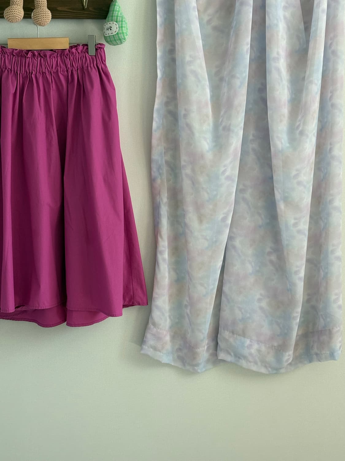 자홍 스커트 상품이미지2