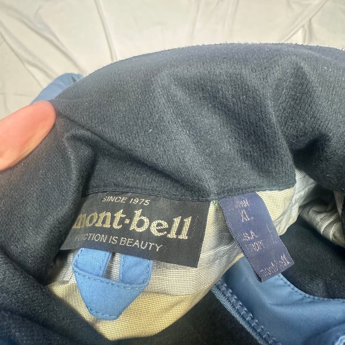 몽벨 일본판 고어텍스 고프코어 스카이블루바람막이 XL 상품이미지3