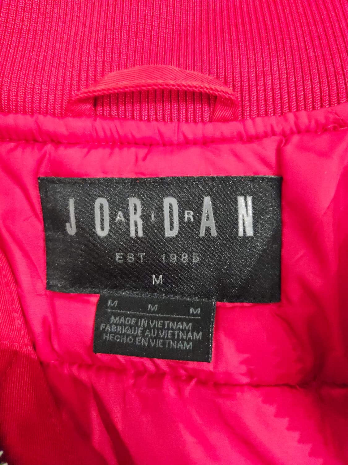 조던 레드 봄버 자켓_M 상품이미지7