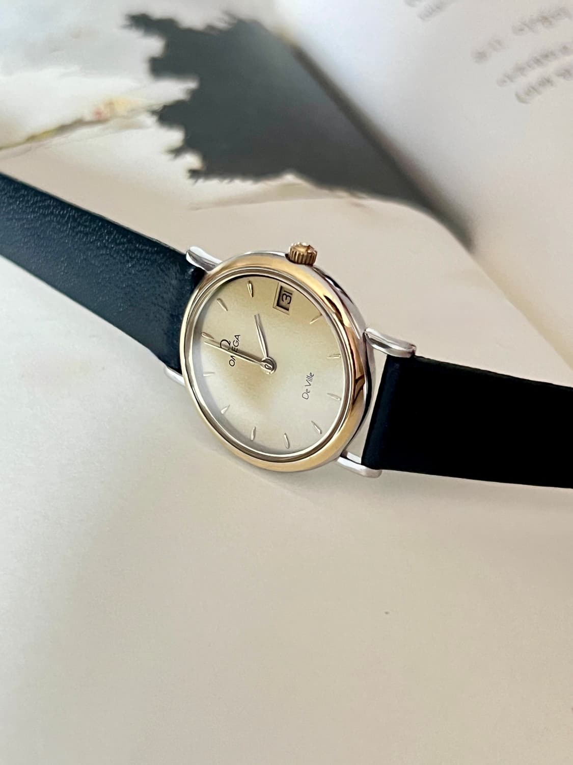 오메가 드빌  라운드 콤비 여성 시계 / 정품감정. 오버홀 상품이미지1