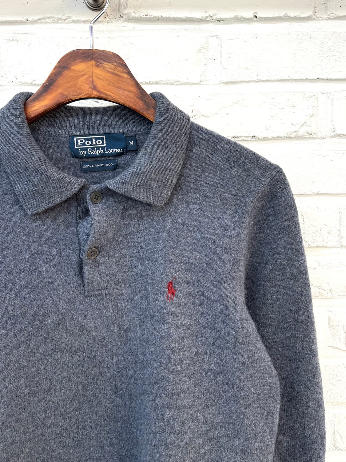 폴로 블루 램스울 니트 상품이미지4
