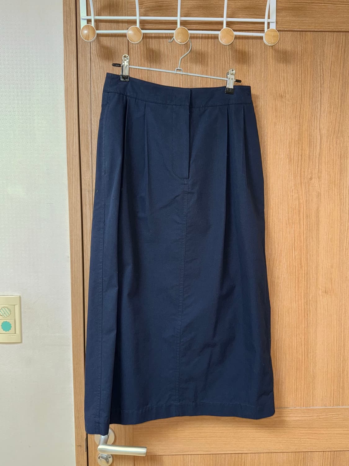 네이비 H라인 치마 상품이미지1