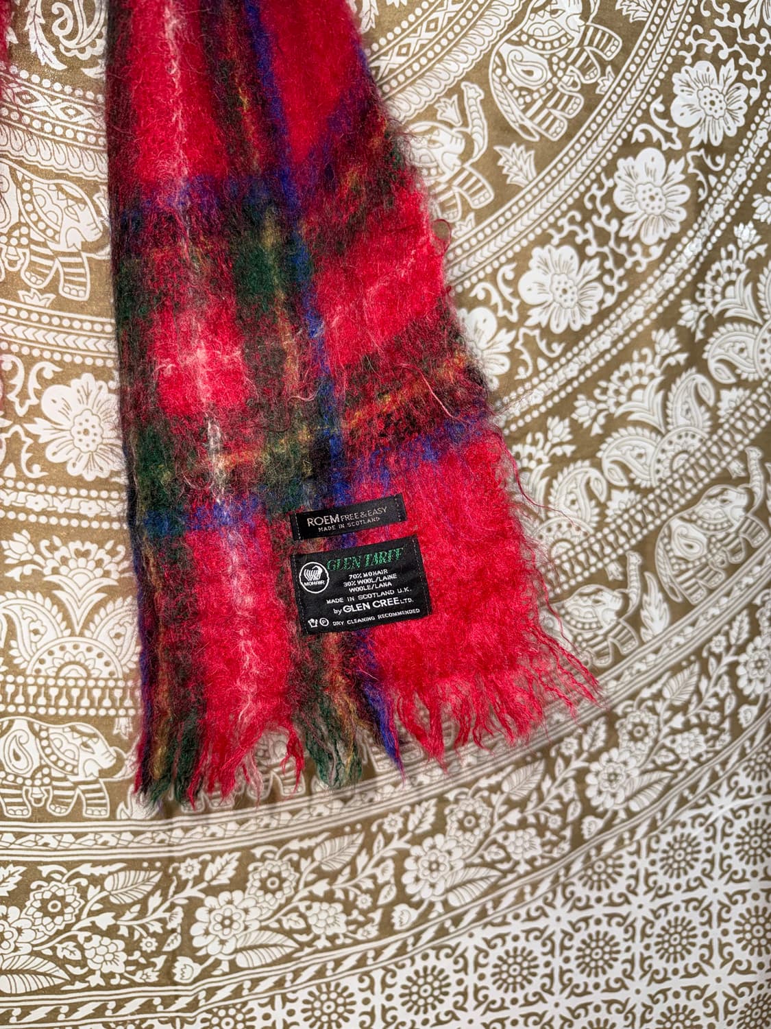 로엠 스코틀랜드산 울 체크 머플러 목도리  상품이미지5