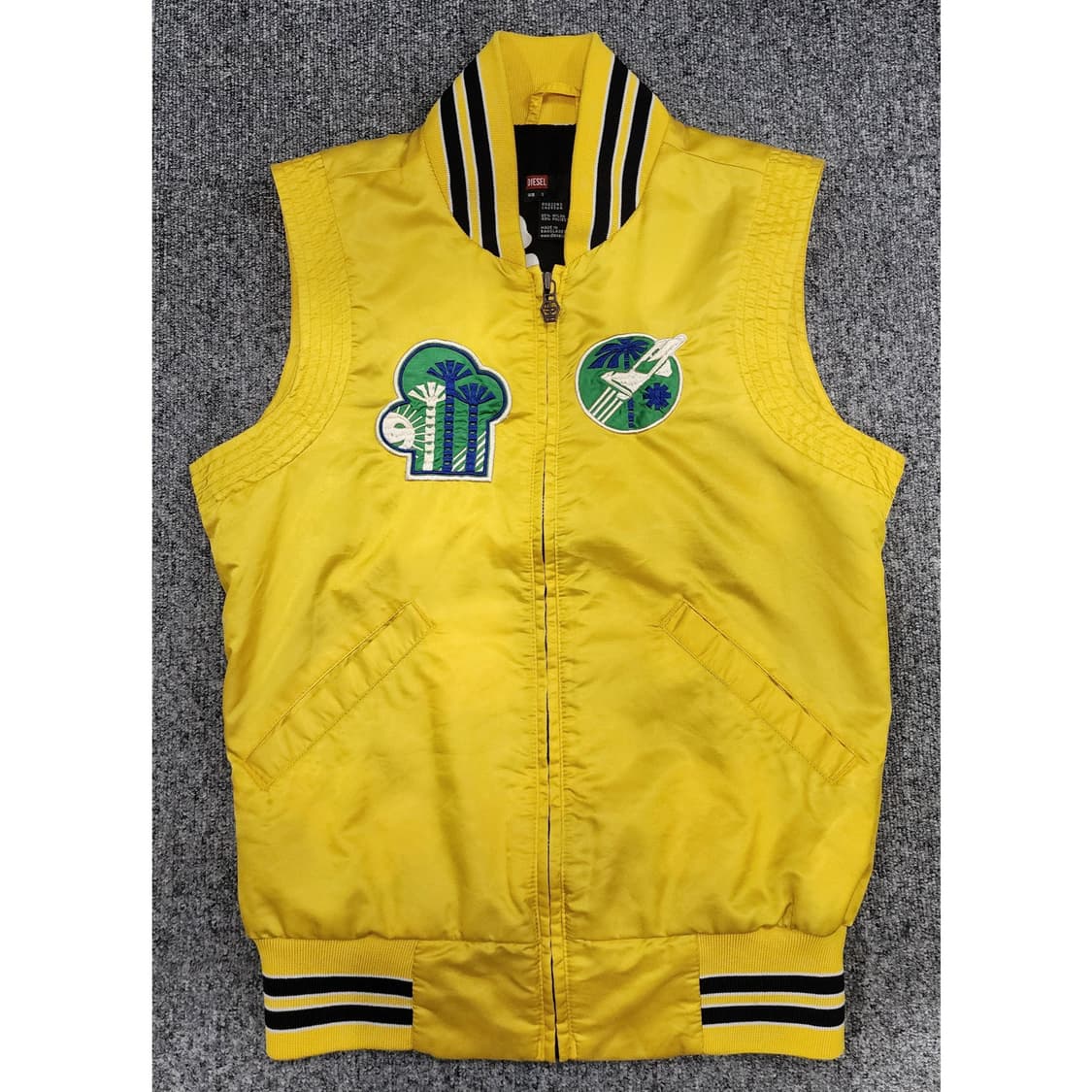 디젤 바시티 Y2K 집업 조끼 베스트 S 상품이미지1