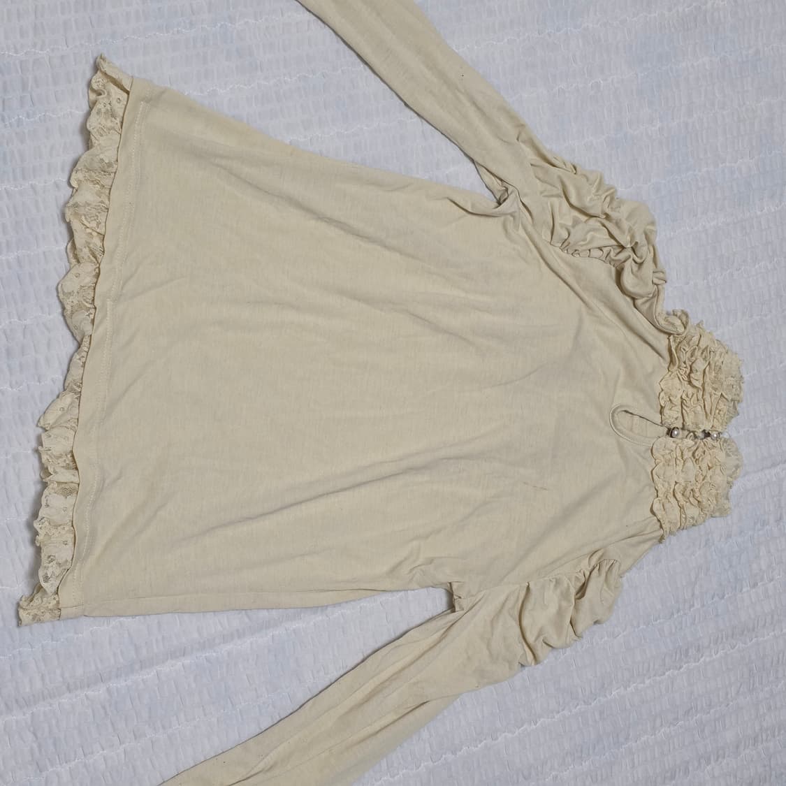 로리타st 라떼갸루 프릴 레이스 블라우스 상품이미지5