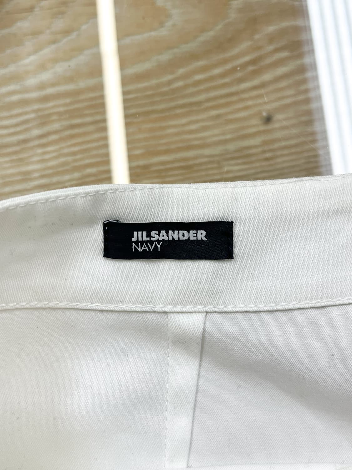 질샌더 화이트 코튼 스커트 상품이미지4