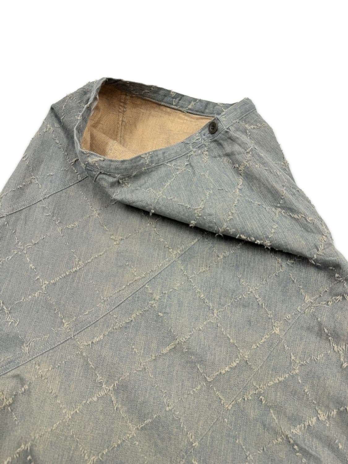 빈티지 워싱 데님 라인 플레어 롱 스커트 상품이미지4