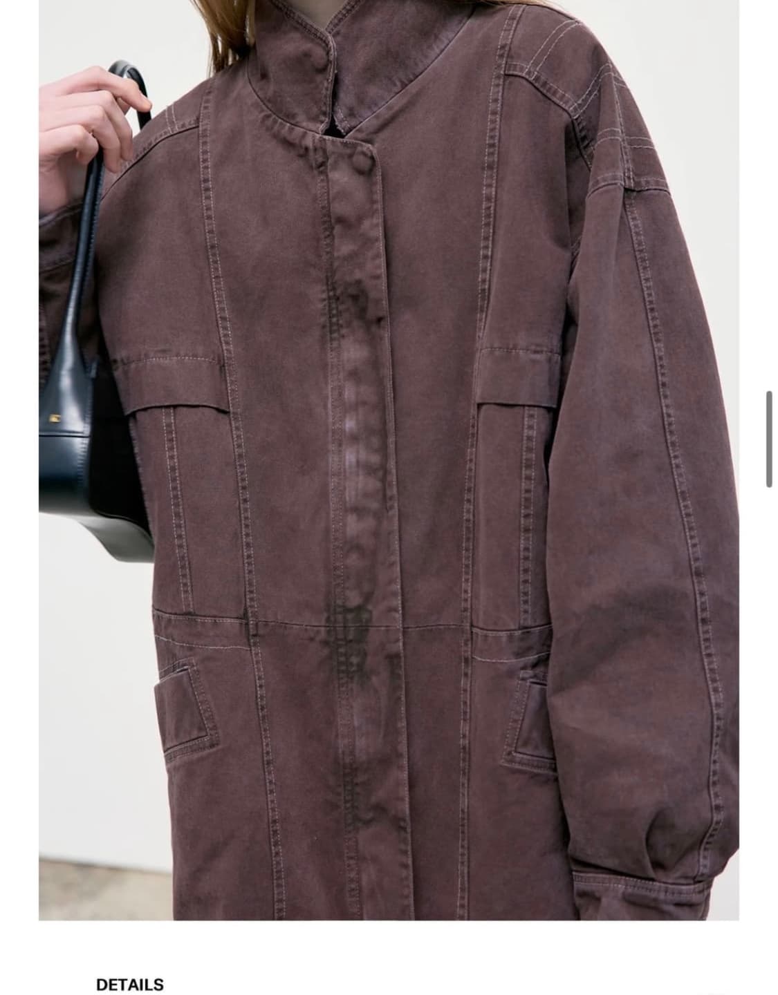 로우클래식 PIGMENT WASHED STITCH HARF JAKET 상품이미지4