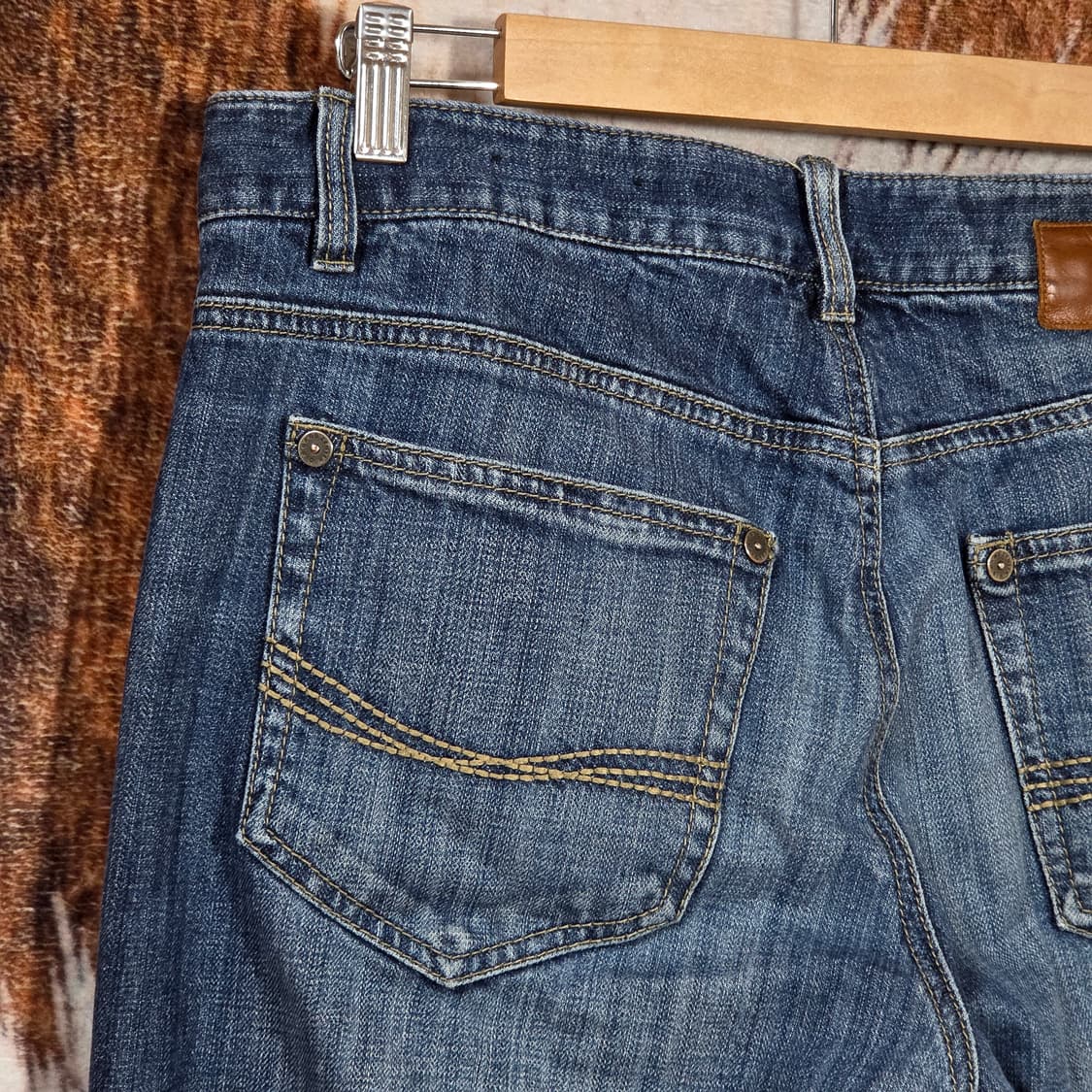 빈티지 뒷자수 중청 데님팬츠 상품이미지2