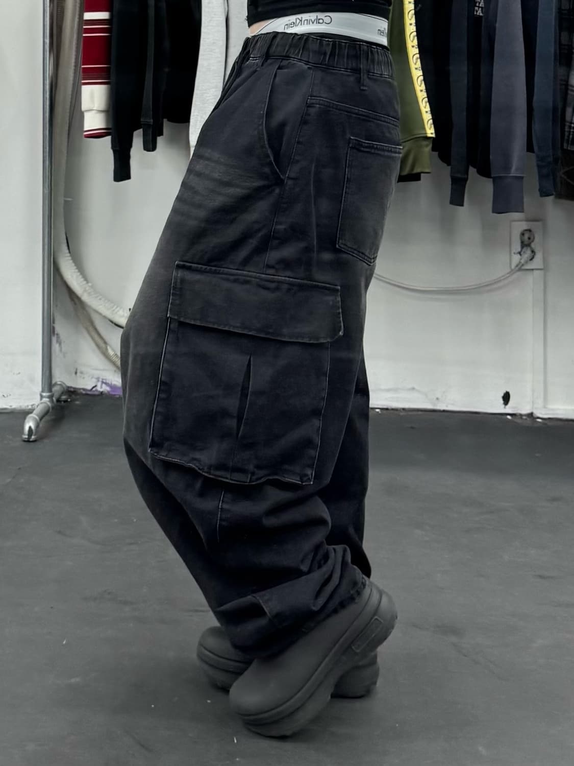 벌룬 데님 카고팬츠 상품이미지3