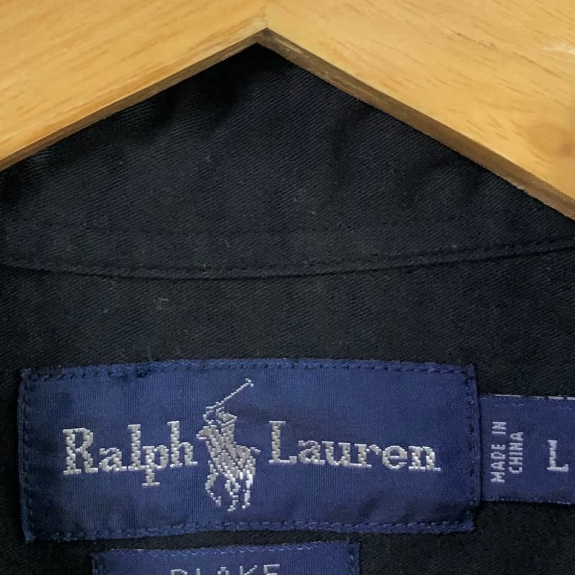 105 폴로 블랙 솔리드코튼 셔츠 상품이미지3