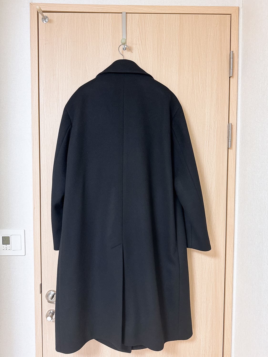 인사일런스/캐시 더블 코트 블랙/M(105) 상품이미지2