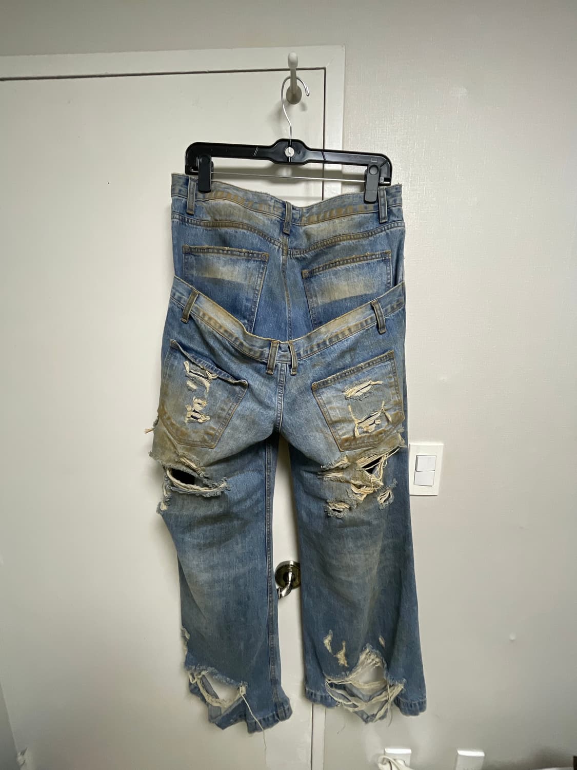 선데이오프클럽 디스 워싱 새깅진 2사이즈 상품이미지2